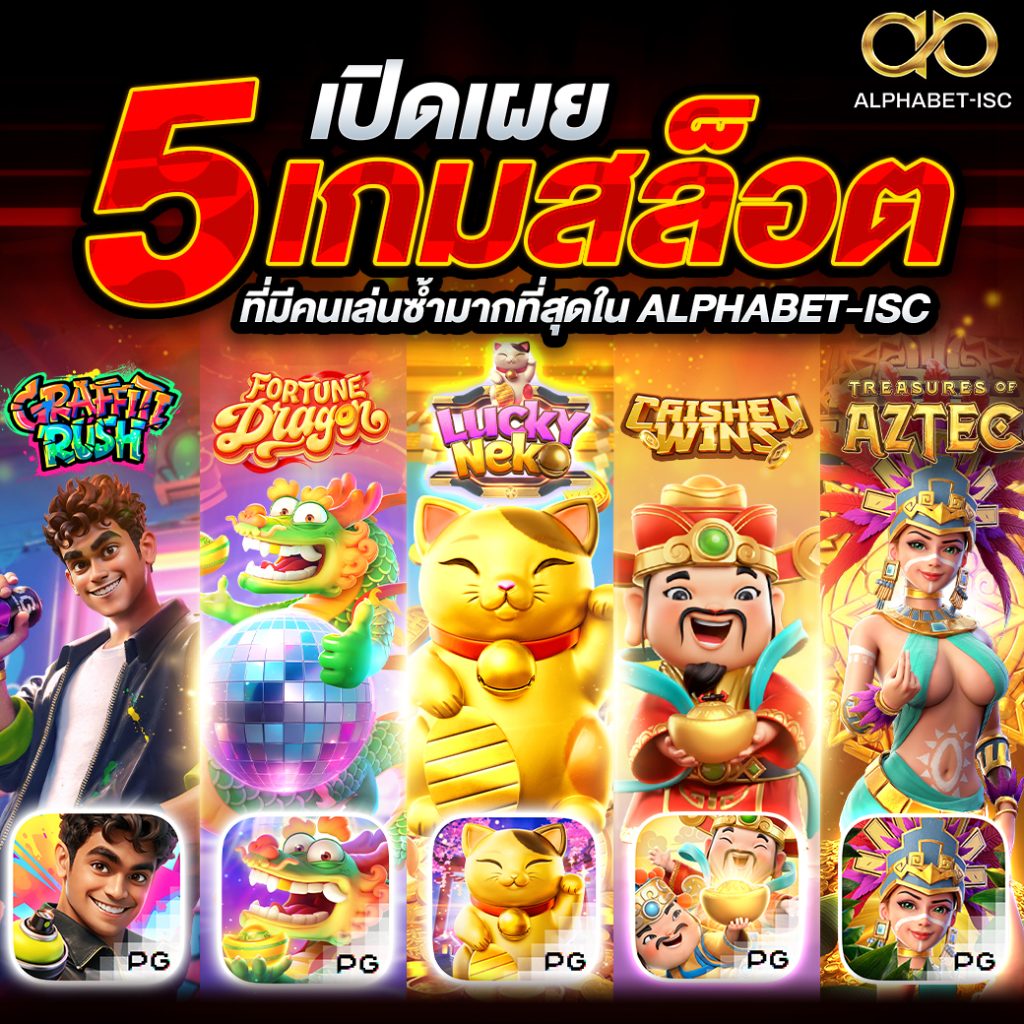 เกมสล็อตที่มีคนเล่นซ้ำมากที่สุดใน ALPHABET-ISC